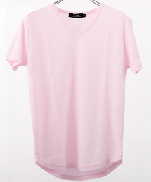 ワッフル Vネック Tシャツ