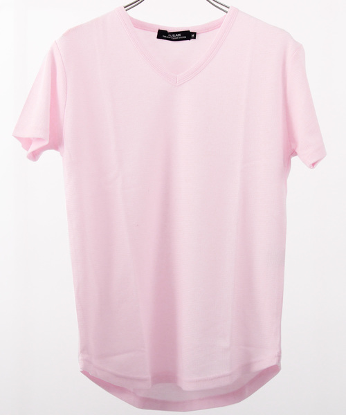 8(eight)(エイト)の「ワッフル Vネック Tシャツ(Tシャツ/カットソー・メンズ・ネイビー/カーキ/ワイン/グレー/ブラック/ピンク/ホワイト・MEDIUM/LARGE/X-LARGE)」の7枚目の写真