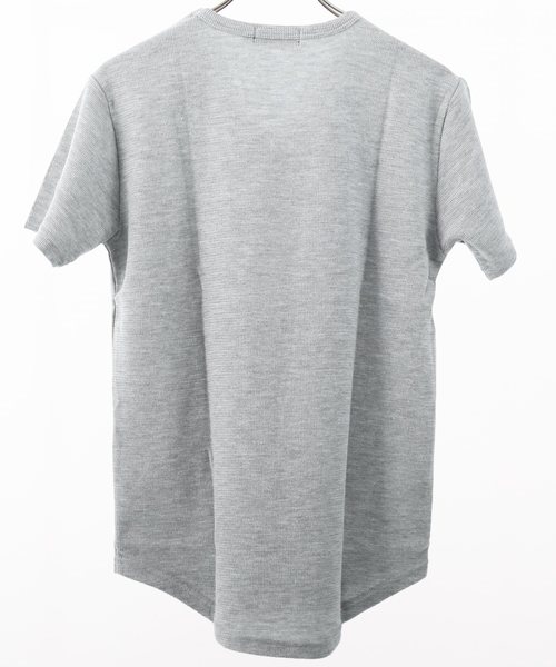 8(eight)(エイト)の「ワッフル Vネック Tシャツ(Tシャツ/カットソー・メンズ・ネイビー/カーキ/ワイン/グレー/ブラック/ピンク/ホワイト・MEDIUM/LARGE/X-LARGE)」の10枚目の写真