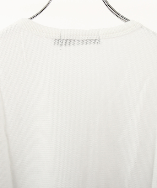 8(eight)(エイト)の「ワッフル Vネック Tシャツ(Tシャツ/カットソー・メンズ・ネイビー/カーキ/ワイン/グレー/ブラック/ピンク/ホワイト・MEDIUM/LARGE/X-LARGE)」の17枚目の写真