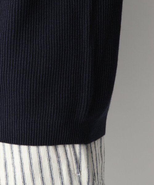 GLOBAL WORK（グローバルワーク）の「ラミーコンアゼニットベスト/837695（ベスト・メンズ・ベージュ/サックスブルー/ネイビー・MEDIUM/LARGE）」の8枚目の写真