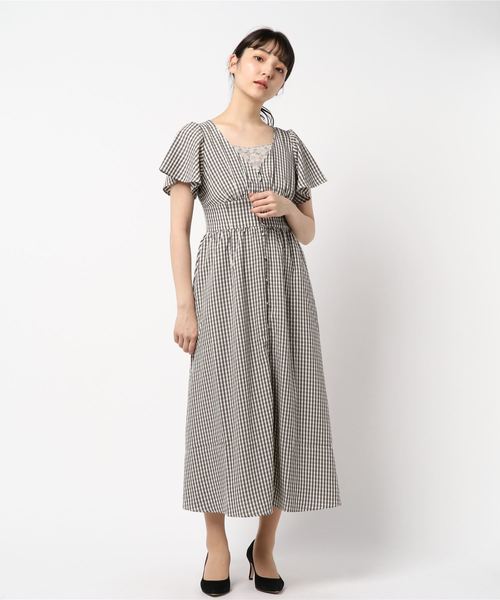 one after another NICE CLAUP(ワンアフターアナザーナイスクラップ)の「ロングガウンワンピース(ワンピース・レディース・アイボリー/ホワイト系その他/ブラック系その他/ブラック・FREE)」の22枚目の写真