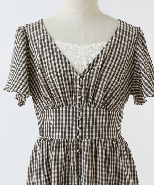 one after another NICE CLAUP(ワンアフターアナザーナイスクラップ)の「ロングガウンワンピース(ワンピース・レディース・アイボリー/ホワイト系その他/ブラック系その他/ブラック・FREE)」の15枚目の写真