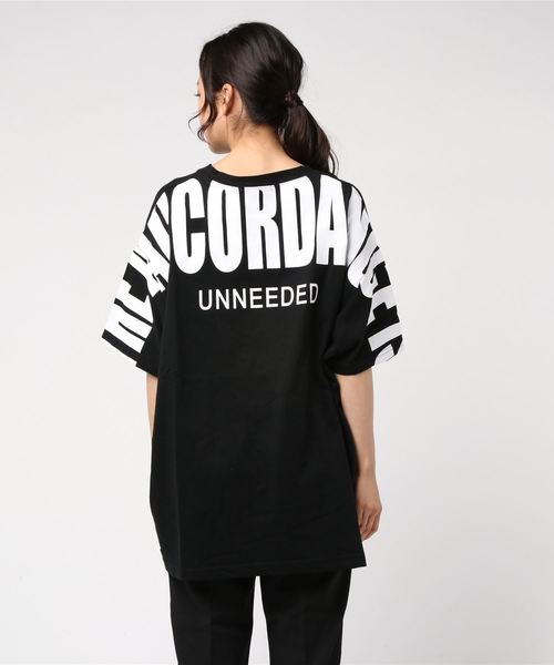 GGD SELECT(ジージーディー セレクト)の「Roger&Raw/BIGロゴT(Tシャツ/カットソー・レディース・ホワイト/ブラック・M)」の6枚目の写真