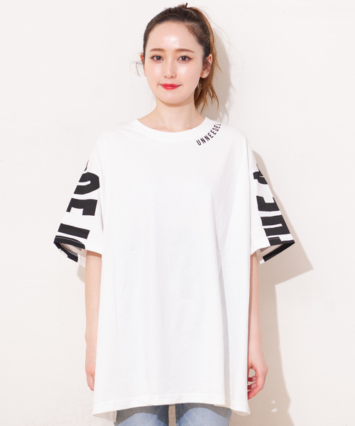GGD SELECT(ジージーディー セレクト)の「Roger&Raw/BIGロゴT(Tシャツ/カットソー・レディース・ホワイト/ブラック・M)」の16枚目の写真