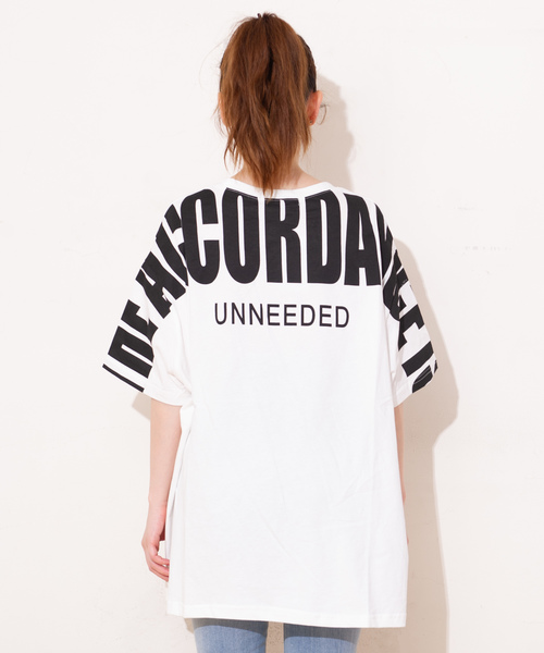 GGD SELECT(ジージーディー セレクト)の「Roger&Raw/BIGロゴT(Tシャツ/カットソー・レディース・ホワイト/ブラック・M)」の19枚目の写真
