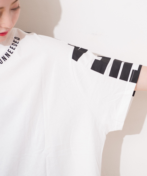 GGD SELECT(ジージーディー セレクト)の「Roger&Raw/BIGロゴT(Tシャツ/カットソー・レディース・ホワイト/ブラック・M)」の17枚目の写真