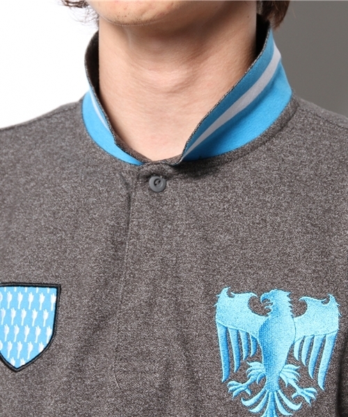 GIORDANO（ジョルダーノ）の「[GIORDANO]グリフィン刺繍エンブレムワッペン半袖ポロシャツ（ポロシャツ・メンズ・グレー/ダークアッシュ・X-LARGE/LARGE/XX-LARGE/MEDIUM/SMALL）」の13枚目の写真