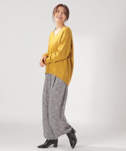 BAYFLOW（ベイフロー）の「アソートガラサテンパンツ（その他パンツ・レディース・グレー/オレンジ・MEDIUM/SMALL）」の3枚目の写真