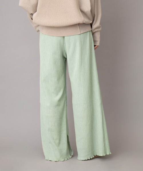 Munich（ミューニック）の「ツイストプリーツ　イージーワイドパンツ(セットアップ可)（その他パンツ・レディース・ブラック/ライトグリーン/アイボリー/ライトベージュ・S/M/XS）」の9枚目の写真