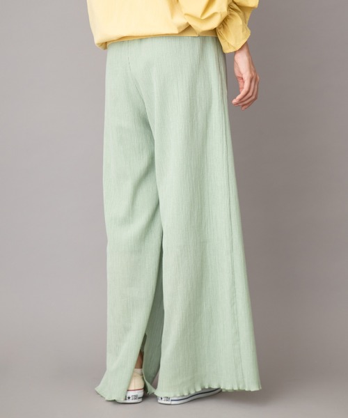 Munich（ミューニック）の「ツイストプリーツ　イージーワイドパンツ(セットアップ可)（その他パンツ・レディース・ブラック/ライトグリーン/アイボリー/ライトベージュ・S/M/XS）」の12枚目の写真