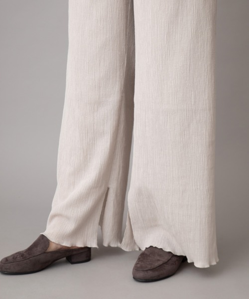 Munich（ミューニック）の「ツイストプリーツ　イージーワイドパンツ(セットアップ可)（その他パンツ・レディース・ブラック/ライトグリーン/アイボリー/ライトベージュ・S/M/XS）」の19枚目の写真