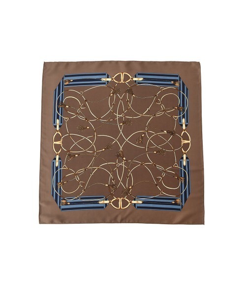 marjour（マージュール）の「CHAIN SCARF（バンダナ/スカーフ・レディース・ネイビー/ブラウン/グリーン・FREE）」の2枚目の写真