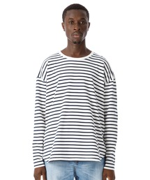 Cadet Easy Fit Round Border L-S Tee / イージフィットボーダー長袖Tシャツ