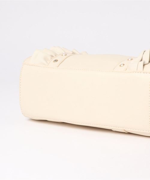 axes femme（アクシーズファム）の「フリル×ビジューショルダー（ショルダーバッグ・レディース・ブラック/キナリ/ラベンダー・MEDIUM）」の5枚目の写真