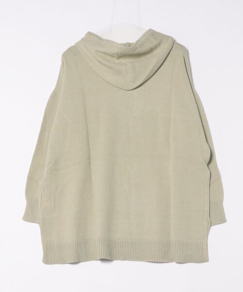 KOBE LETTUCE（コウベレタス）の「フーディーサイドスリットニットトップス（ニット/セーター・レディース・ミント/グレー/ラベンダー/ライトベージュ・FREE）」の6枚目の写真