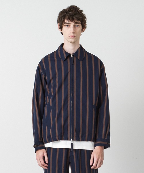マルチストライプスイングトップジャケット