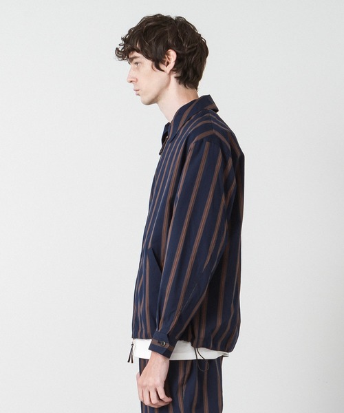 マルチストライプスイングトップジャケット