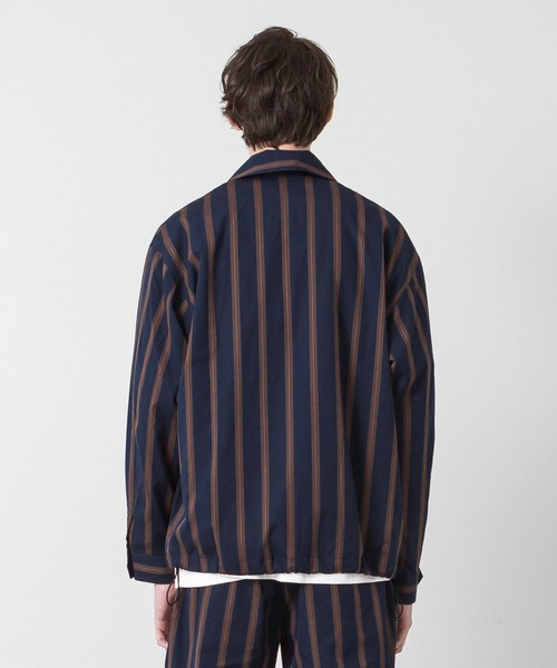 マルチストライプスイングトップジャケット