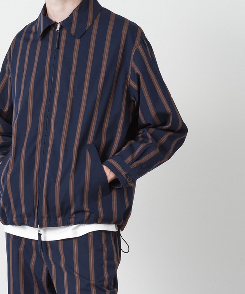 マルチストライプスイングトップジャケット