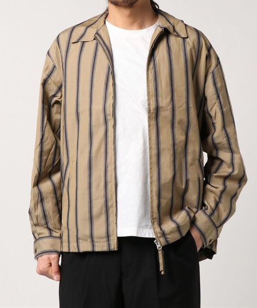 マルチストライプスイングトップジャケット