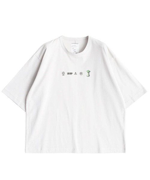 SHAREEF(シャリーフ)の「"ROGO MARK" S/S BIG T(Tシャツ/カットソー・メンズ・ターコイズブルー/ブラック/ライトグレー/ホワイト・3/2/1)」の2枚目の写真