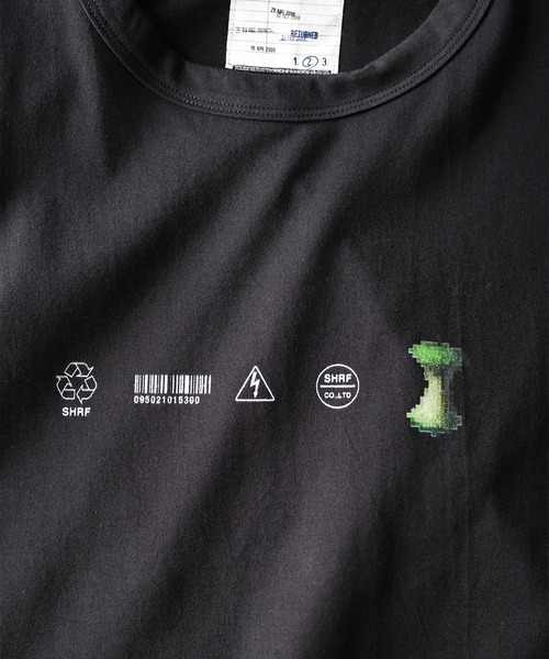 SHAREEF(シャリーフ)の「"ROGO MARK" S/S BIG T(Tシャツ/カットソー・メンズ・ターコイズブルー/ブラック/ライトグレー/ホワイト・3/2/1)」の6枚目の写真