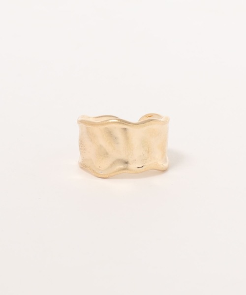 ap retro（アプレトロ）の「プレート変形RING【ZOZO限定アイテム】（リング・レディース・ゴールド・FREE）」の2枚目の写真