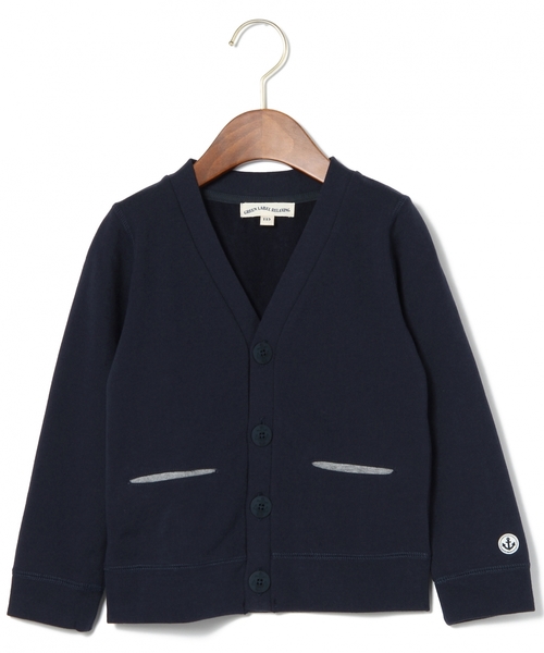 green label relaxing（グリーンレーベルリラクシング）の「【KIDS】マリンVネックカーディガン（カーディガン/ボレロ・キッズ・レッド/ネイビー・105/95/125/115）」の2枚目の写真