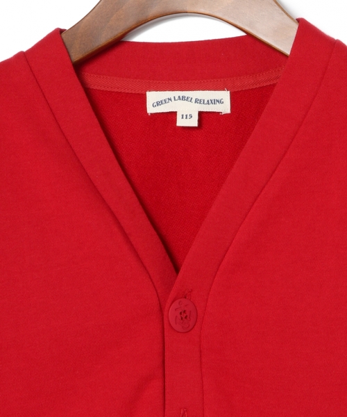 green label relaxing（グリーンレーベルリラクシング）の「【KIDS】マリンVネックカーディガン（カーディガン/ボレロ・キッズ・レッド/ネイビー・105/95/125/115）」の4枚目の写真