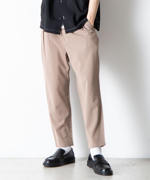 WEGO（ウィゴー）の「WEGO/TRペグトップアンクルスラックス（スラックス・メンズ・ブラック/ブラウン系その他/ブルー系その他・SMALL/MEDIUM/LARGE）」の2枚目の写真