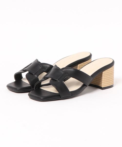 KOBE LETTUCE（コウベレタス）の「スクエアトゥワンベルトミュールサンダル（サンダル・レディース・ホワイト系その他/ブラック/ベージュ系その他/ブラウン系その他・L/LL/M/S）」の9枚目の写真