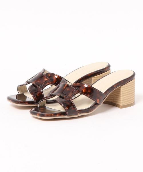 KOBE LETTUCE（コウベレタス）の「スクエアトゥワンベルトミュールサンダル（サンダル・レディース・ホワイト系その他/ブラック/ベージュ系その他/ブラウン系その他・L/LL/M/S）」の10枚目の写真