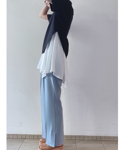 one way（ワンウェイ）の「センタープレススラックス（その他パンツ・レディース・ライトブルー/ベージュ/オレンジ/ライトグリーン・SMALL/MEDIUM）」の10枚目の写真