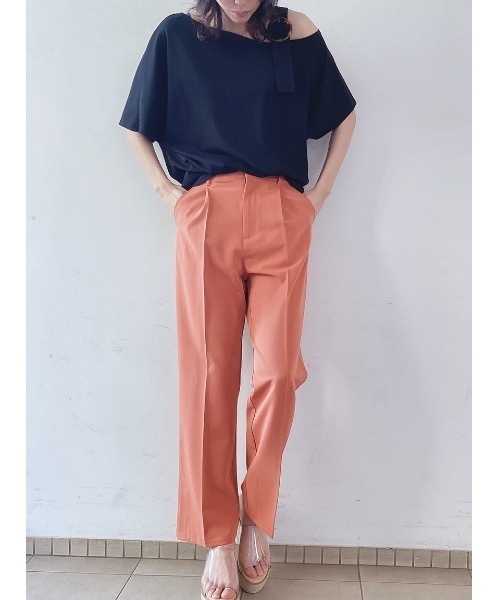 one way（ワンウェイ）の「センタープレススラックス（その他パンツ・レディース・ライトブルー/ベージュ/オレンジ/ライトグリーン・SMALL/MEDIUM）」の11枚目の写真