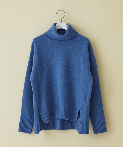 STUDIOUS】カシミヤウールタートルネックニット（ニット/セーター