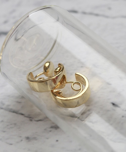 colleca la(コレカラ)の「miniループフィット・ミラーフープイヤリング(イヤリング・レディース・シルバー/ゴールド/ピンクゴールド・フリ-)」の1枚目の写真