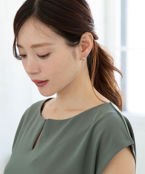 colleca la(コレカラ)の「miniループフィット・ミラーフープイヤリング(イヤリング・レディース・シルバー/ゴールド/ピンクゴールド・フリ-)」の9枚目の写真