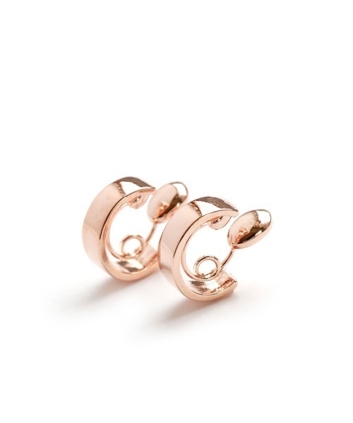 colleca la(コレカラ)の「miniループフィット・ミラーフープイヤリング(イヤリング・レディース・シルバー/ゴールド/ピンクゴールド・フリ-)」の13枚目の写真