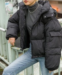 フード付きファイバーダウン