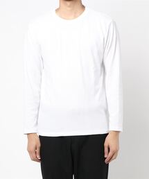 PLUS ONE | 【PLUS ONE】抗菌防臭フライスクルーネックロンT(Tシャツ/カットソー)