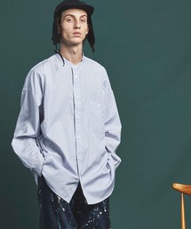 MAISON SPECIAL | 《ユニセックスアイテム》THOMAS MASON/トーマスメイソン プライムオーバースタンドカラーシャツ 【MAISON SPECIAL/メゾンスペシャル】(シャツ/ブラウス)