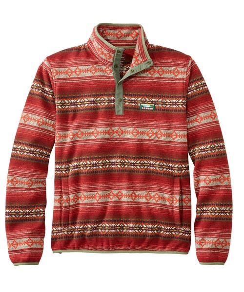 L.L.Bean（エルエルビーン）の「エル・エル・ビーン・セーター・フリース・プルオーバー、プリント 米国フィット・レギュラー（ニット/セーター・メンズ・グリーン/レッド/ブラック系その他/グリーン系その他/ブルー系その他/グリーン系その他2/グリーン系その他3・SMALL/MEDIUM/LARGE）」の7枚目の写真