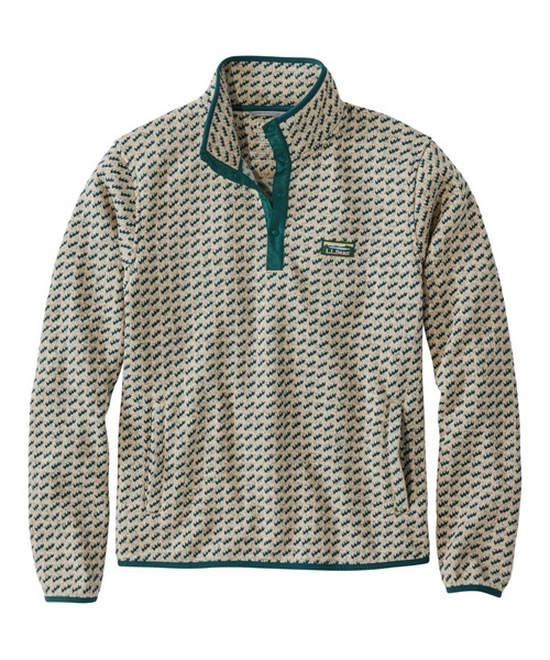 L.L.Bean（エルエルビーン）の「エル・エル・ビーン・セーター・フリース・プルオーバー、プリント 米国フィット・レギュラー（ニット/セーター・メンズ・グリーン/レッド/ブラック系その他/グリーン系その他/ブルー系その他/グリーン系その他2/グリーン系その他3・SMALL/MEDIUM/LARGE）」の5枚目の写真