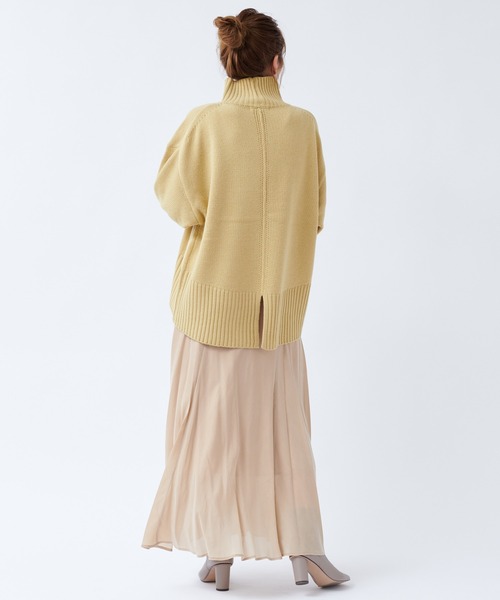 DouDou（ドゥドゥ）の「キュプラフレアスカート（スカート・レディース・オレンジ/ブルー/ベージュ/ベージュ系その他/ブラック・FREE）」の22枚目の写真