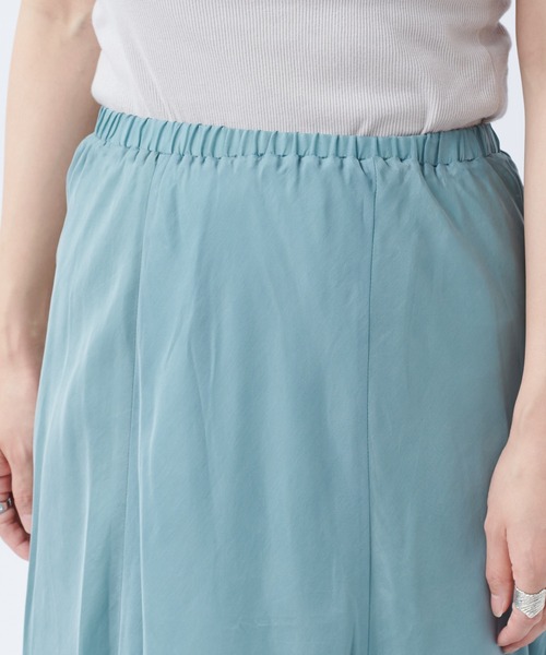 DouDou（ドゥドゥ）の「キュプラフレアスカート（スカート・レディース・オレンジ/ブルー/ベージュ/ベージュ系その他/ブラック・FREE）」の11枚目の写真