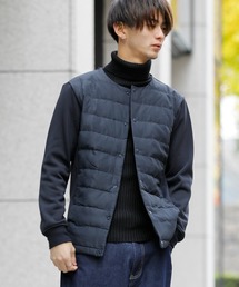 Beno | インナーダウン アクティビカル ノーカラー フロント ダウン ブルゾン(ダウンジャケット/コート)