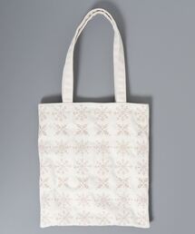 Samansa Mos2 | 雪の結晶総刺繍トート(トートバッグ)