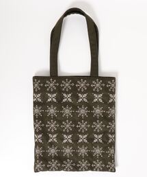 Samansa Mos2 | 雪の結晶総刺繍トート(トートバッグ)