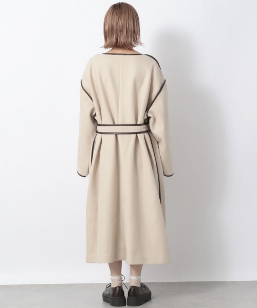 Heather（ヘザー）の「パイピングコート 929464（ノーカラーコート